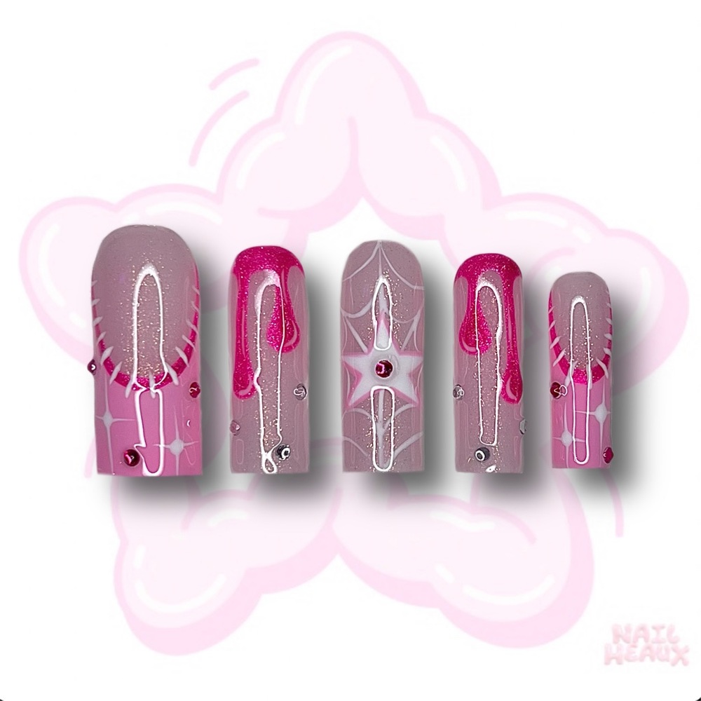 SPOOKY STARGIRL 🌟 ♡ press on nails ♡